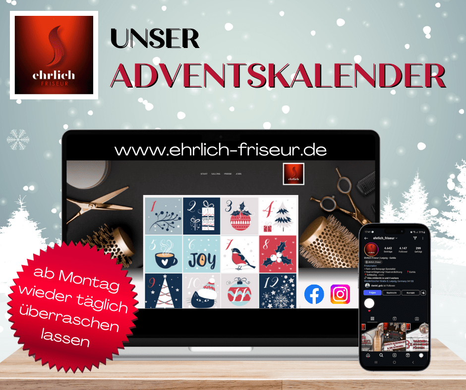 Ehrlich Friseur Adventskalender startet am Montag