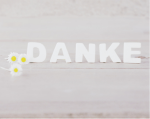Wir sagen Danke