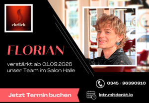 Florian verstärkt unser Team im Salon Halle