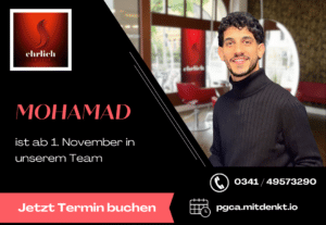Mohamad ist ab 1. November 2026 in unserem Team im Salon Leipzig – Leutzsch