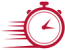 Icon_kurze_Samstagsoeffnungszeiten Icon einer Stoppuhr, die schnell abläuft
